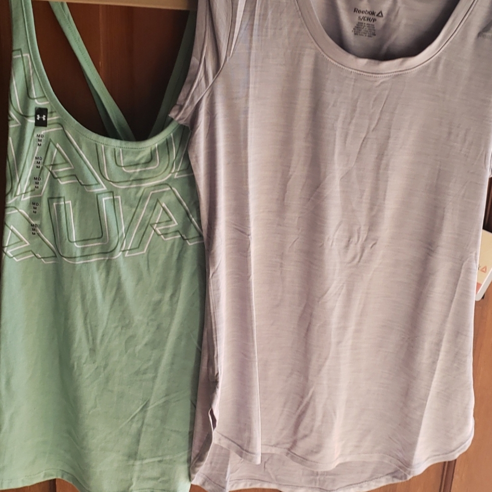 Bundle UA and Reebok Active tops